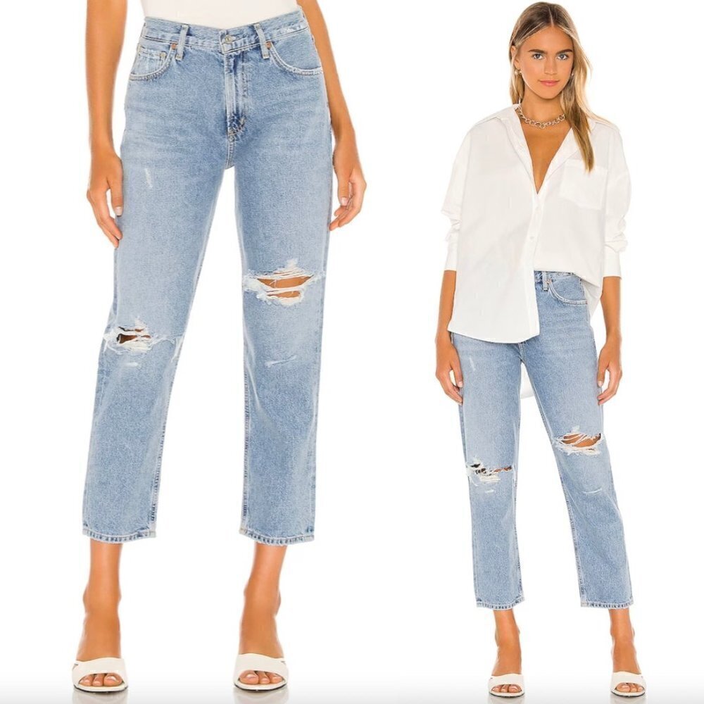 CITIZENS OF HUMANITY Marlee Relaxed Taper in Wash Moondust Size US 27
